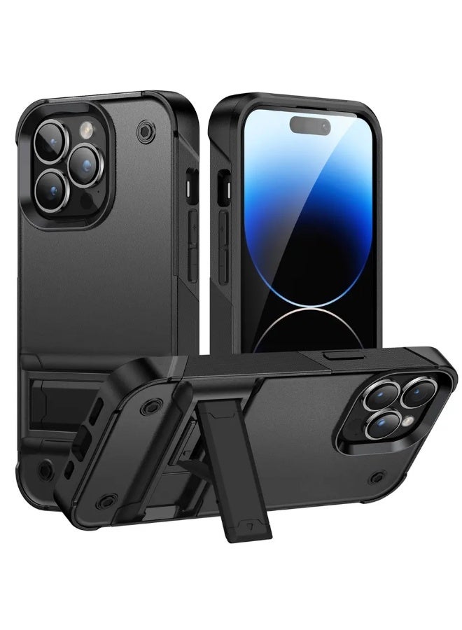 LENOK iPhone 13 Case, Military-Grade Heavy-Duty Armor Case, Rugged, Shockproof, with Kickstand, fingerprint resist, for iPhone 13